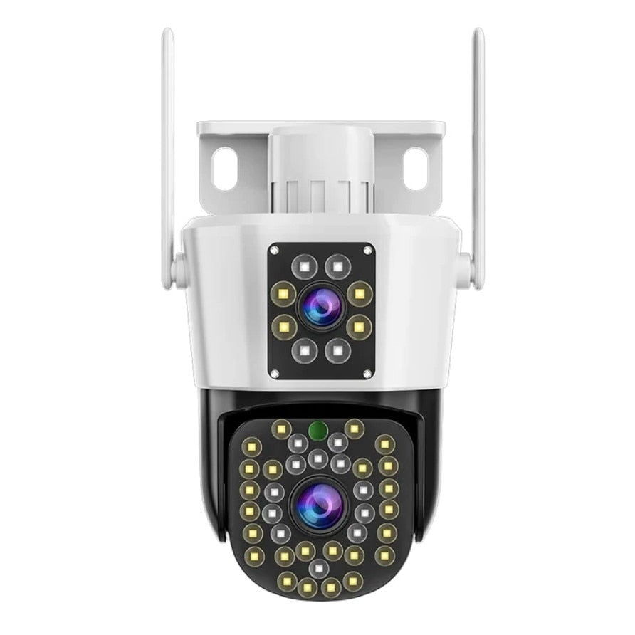 Camera Dubla WiFi Jortan - 6MP, Full HD 4K cu Alarma Integrata, Detectare Umana si Recunoastere Faciala