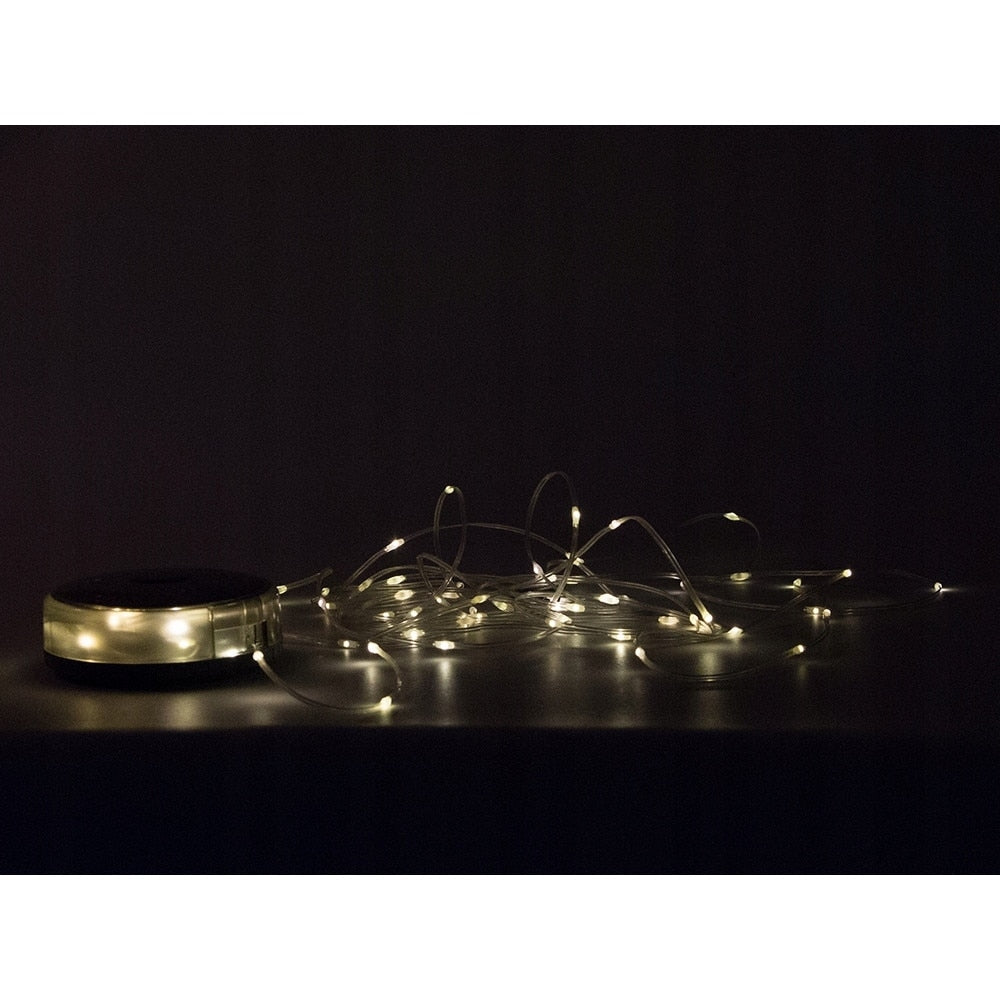 Ghirlanda luminoasa camping, lanterna si functie de baterie externa, LED, reincarcabila USB, portabila, 8 moduri de iluminare, 10 m, agatatoare