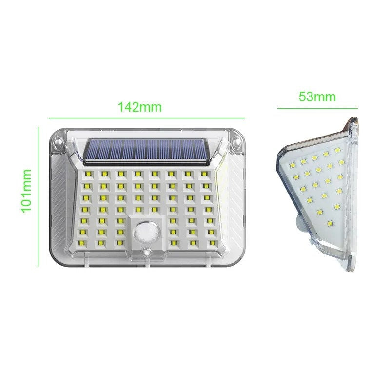 Set 5 Lampi de Perete solare, Jortan, 90 Led, cu Senzor de Miscare
