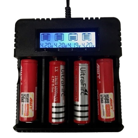 Incarcator universal de baterii, ecran LCD si protectii, iesire 3000mA, pana la 4.2V, capacitate de 4 baterii HD8992A