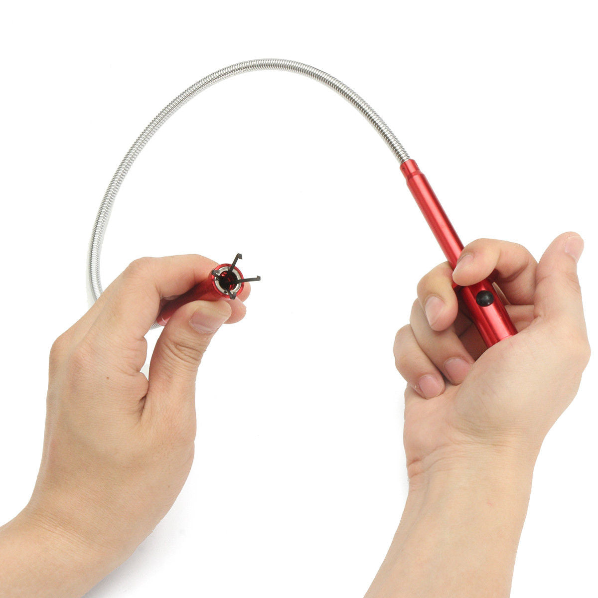 Recuperator multifunctional flexibil tija cu magnet, gheara si Led 615 mm