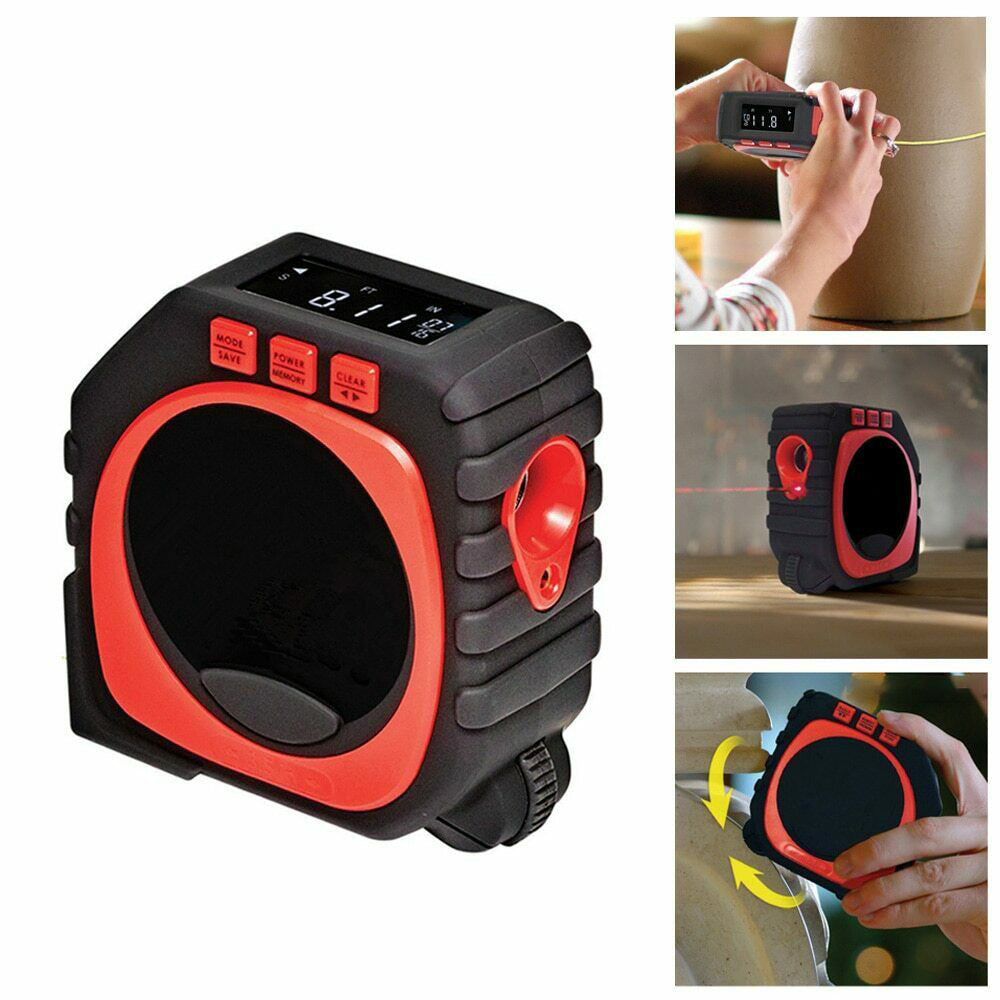 Ruleta cu 3 moduri de masura, laser, digitala cu ultrasunete