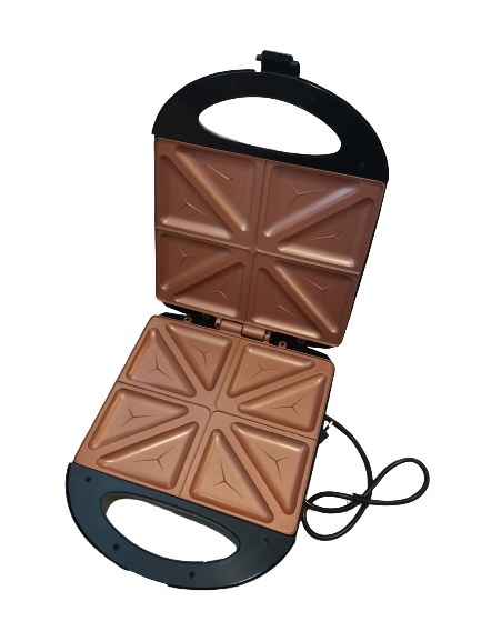 Sandwich maker Morley GH-C094, capacitate 4 sandwich-uri, putere 1500W, strat anti-aderent, indicator luminos