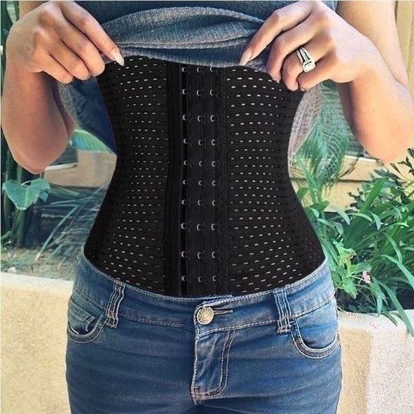 Centura Modelatoare Tip Corset, Efect Talie De Viespe Cu Prindere Mos si Baba