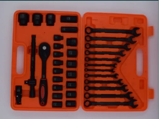 Trusa tubulare impact clichet si chei combinate fixe si inelare 37 pcs