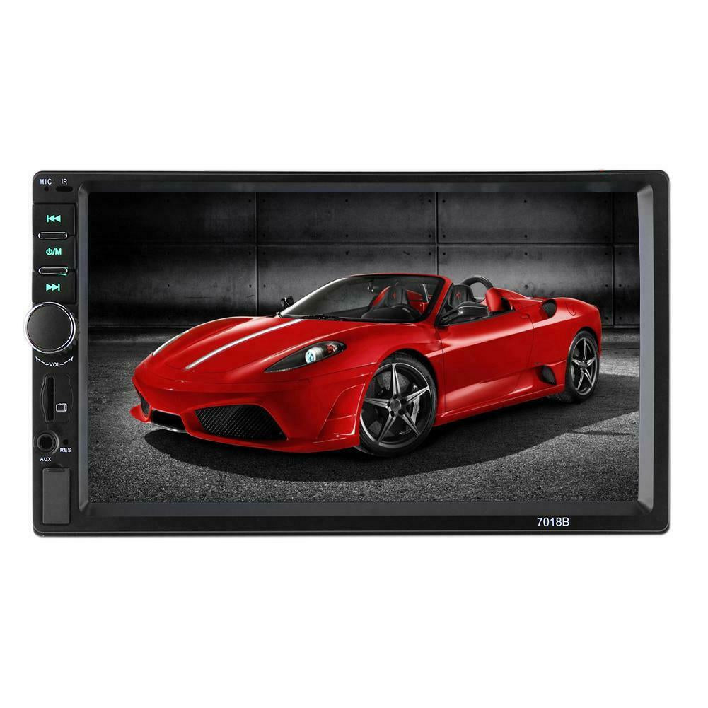 Player auto 7018B, 2DiN, negro, Radio FM, Camera de vizualizare spate, legatura oglinda , Mp5, Ecran 7'', Bluetooth, Touch screen, Divix , AVI , USB , SD Card , AUX