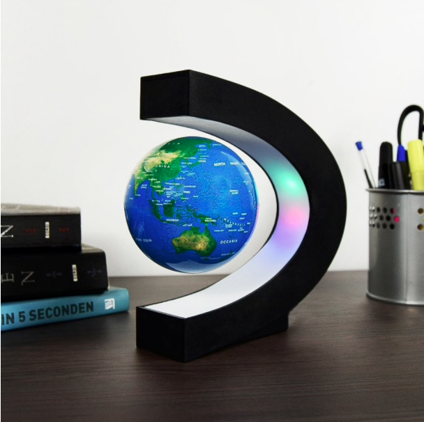 Glob pamantesc magnetic plutitor cu iluminare led