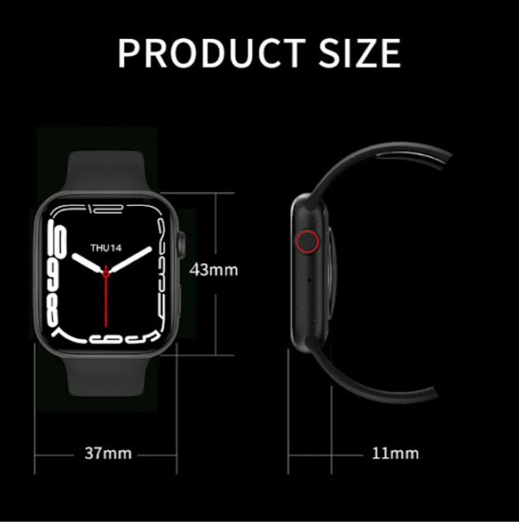 Ceas Smartwatch i7 Pro Max, tehnologie de ultima generatie, ecran 1.75 inch, functii multiple