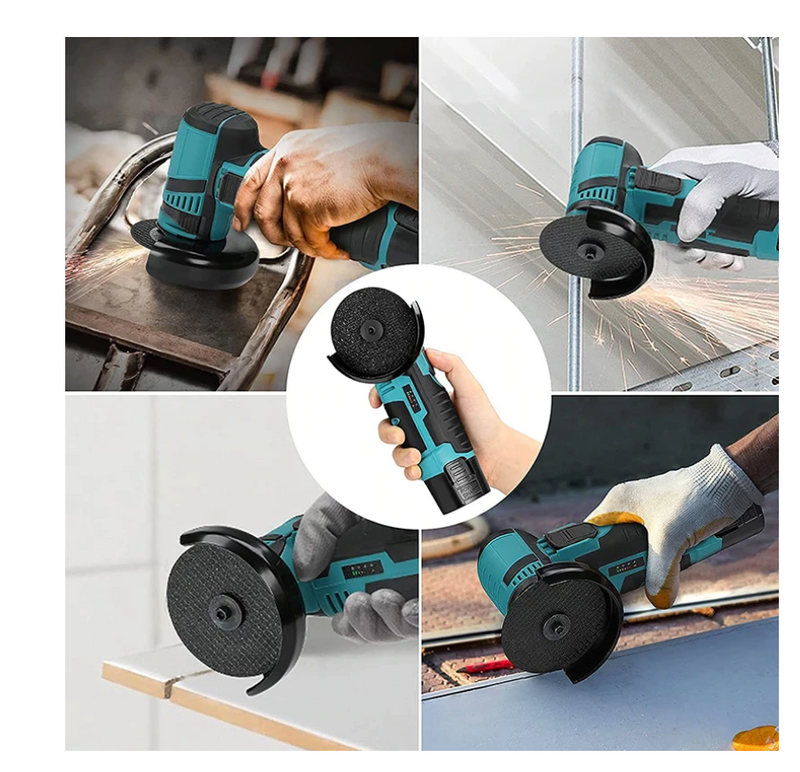 MINI POLIZOR UNGHIULAR BRUSHLESS CU ACUMULATOR, PORTABIL, 12 V, DISC 76MM