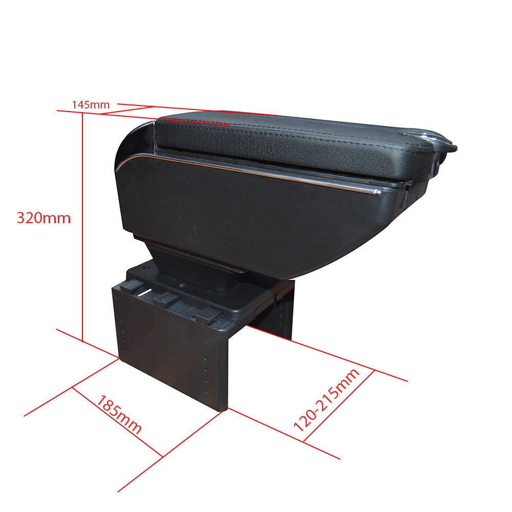 Cotiera auto multifunctionala , 5 x slot usb , suport pahar