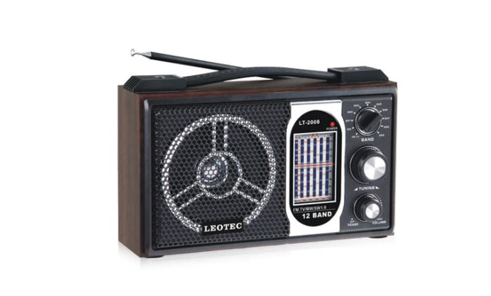 Radio portabil LT-2008, 11 benzi, model retro