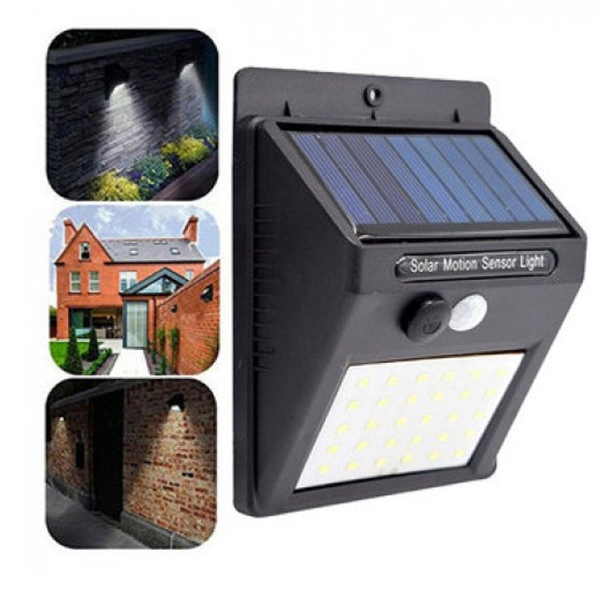 Set 2 Lampi solare de perete cu 30 LED si senzor de miscare