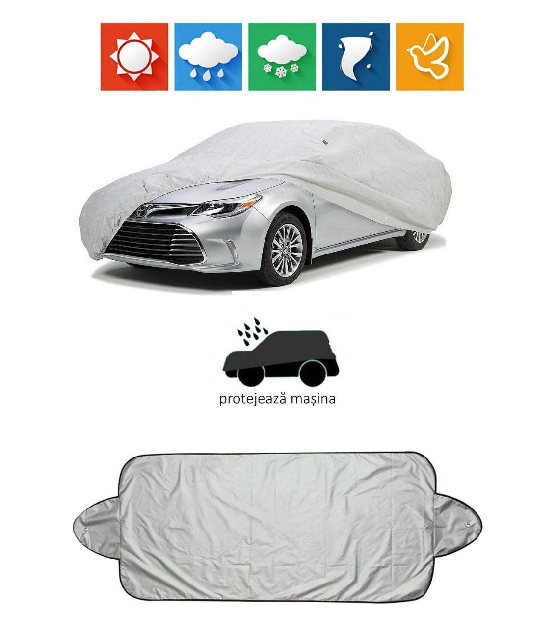 Set prelata parbriz si prelata auto
