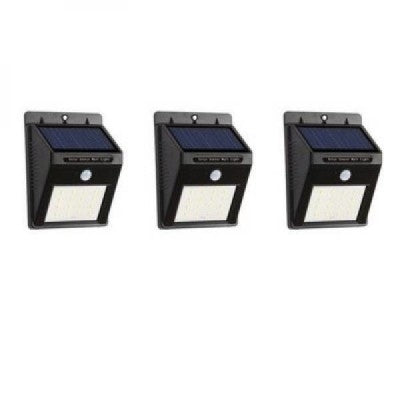 Set 2 Lampi solare de perete cu 30 LED si senzor de miscare