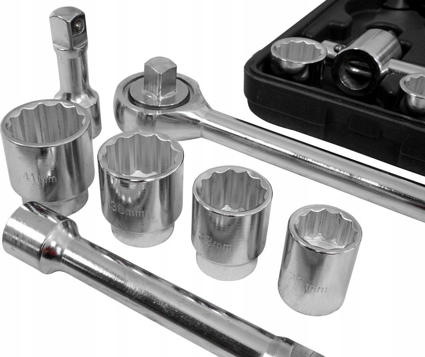 Trusa set chei tubulare 21 piese 3-4 19-50mm marimi mari 12 colturi bihexagonale