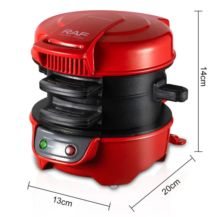 Aparat de Burgeri R.666, 800W, 180CM, Mic Dejun Rapid, Sandvisuri Usor de facut
