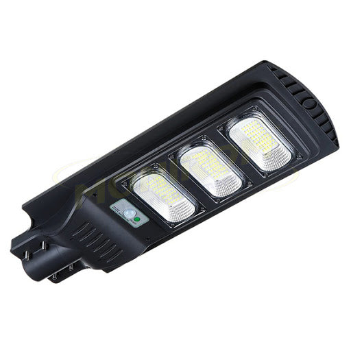 Proiector LED 90w cu panou solar senzor miscare lumina telecomanda 432 leduri