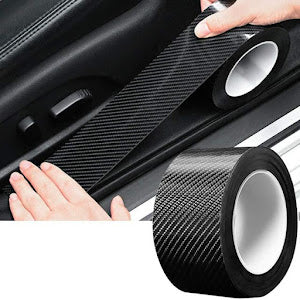 Folie de protectie carbon 3D, rola 7 cm x 3 M, Negru mat