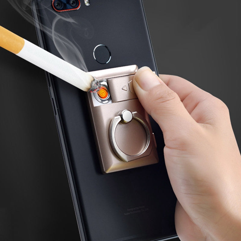 Bricheta Electrica cu USB - Suport Inel Bricheta Telefon