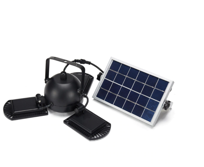 Lampa solara cu 3 proiectoare LED