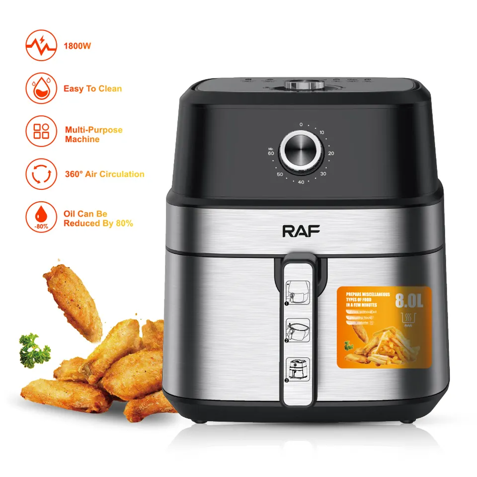 Friteuză cu aer cald 1600W RAF-5319 8L