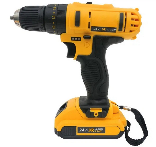 Trusa Bormasina 24V cu 2 acumulator si incarcator + 30 Accesorii