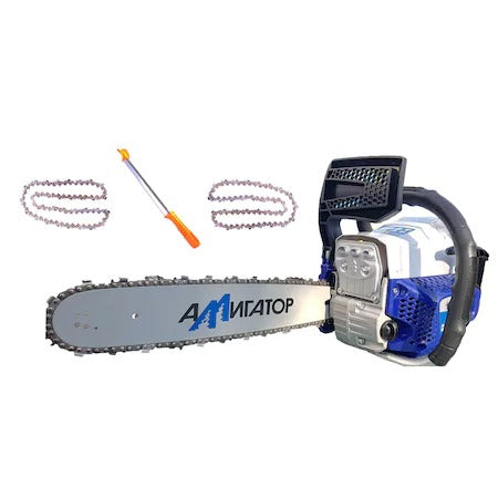 Drujba benzina, 5 CP,Alligator 5800, 2 lame si 2 lanturi incluse
