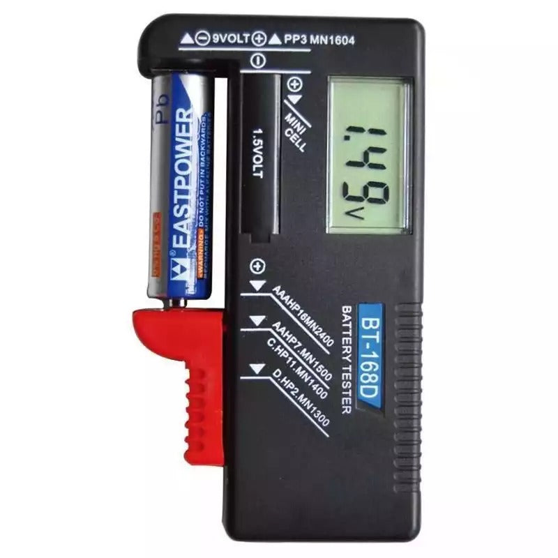 Tester pentru baterii, 1.5 v -9v, Afisaj Digital