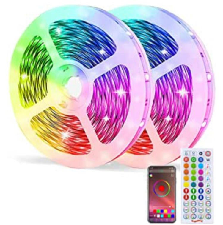 ROLA LED, RGB, VIBRANTA PE MUZICA, CU TELECOMANDĂ ȘI CONTROL DIN SMARTPHONE, 10M