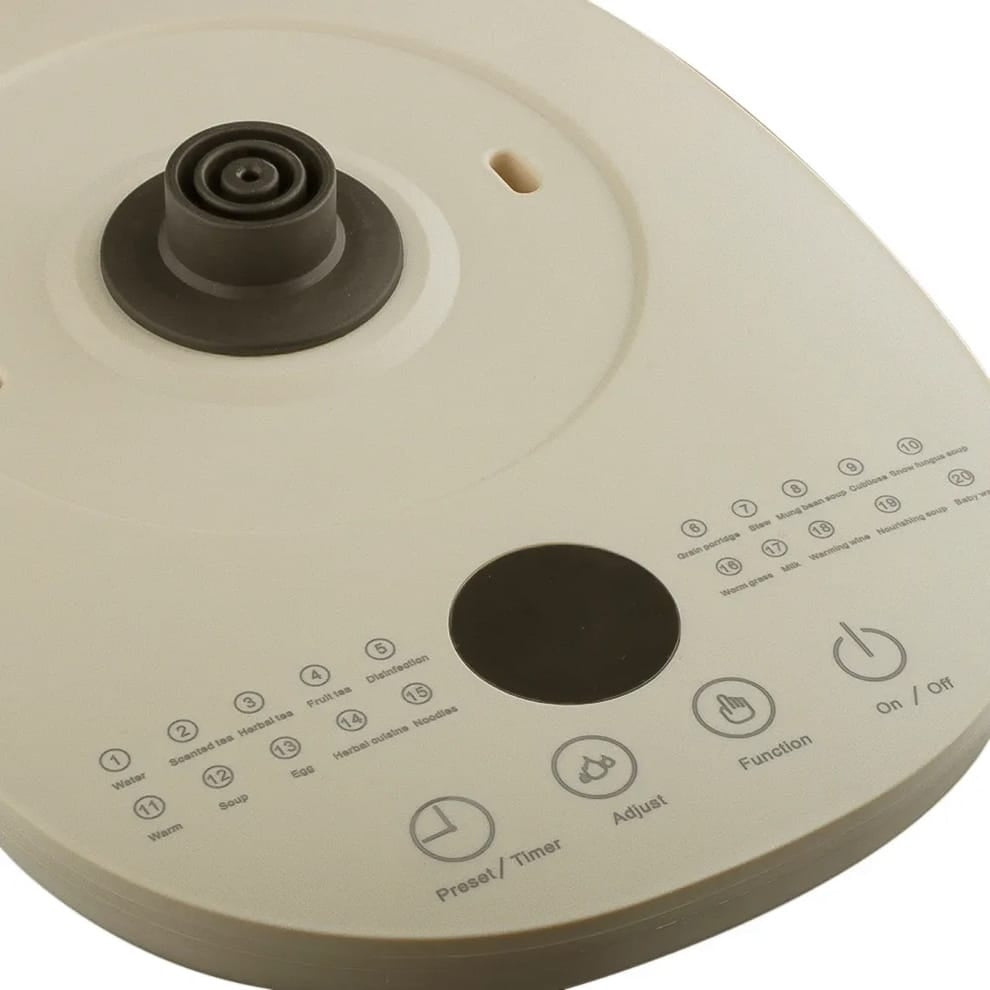 Ceainic Electric RAF 7937 din Sticla de Borosilicat, Capacitate 1.5L, Fara Fir, cu Control al Temperaturii