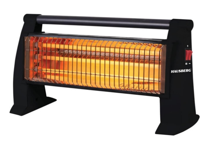 Radiator quartz cu 2 rezistente Hausberg HB-8101, Putere 800W