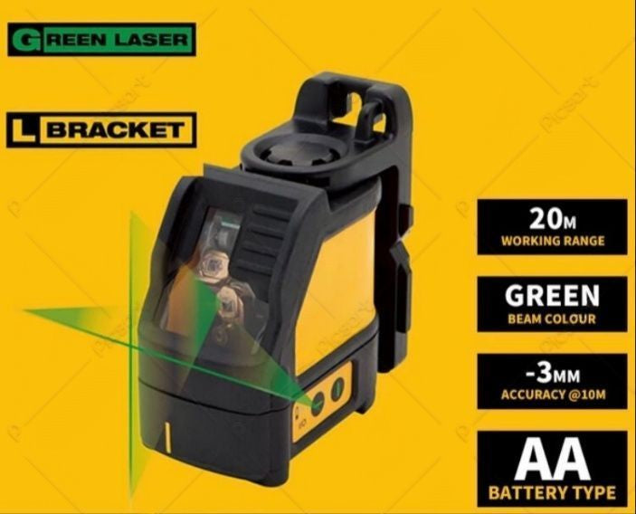 Nivela laser in cruce verde