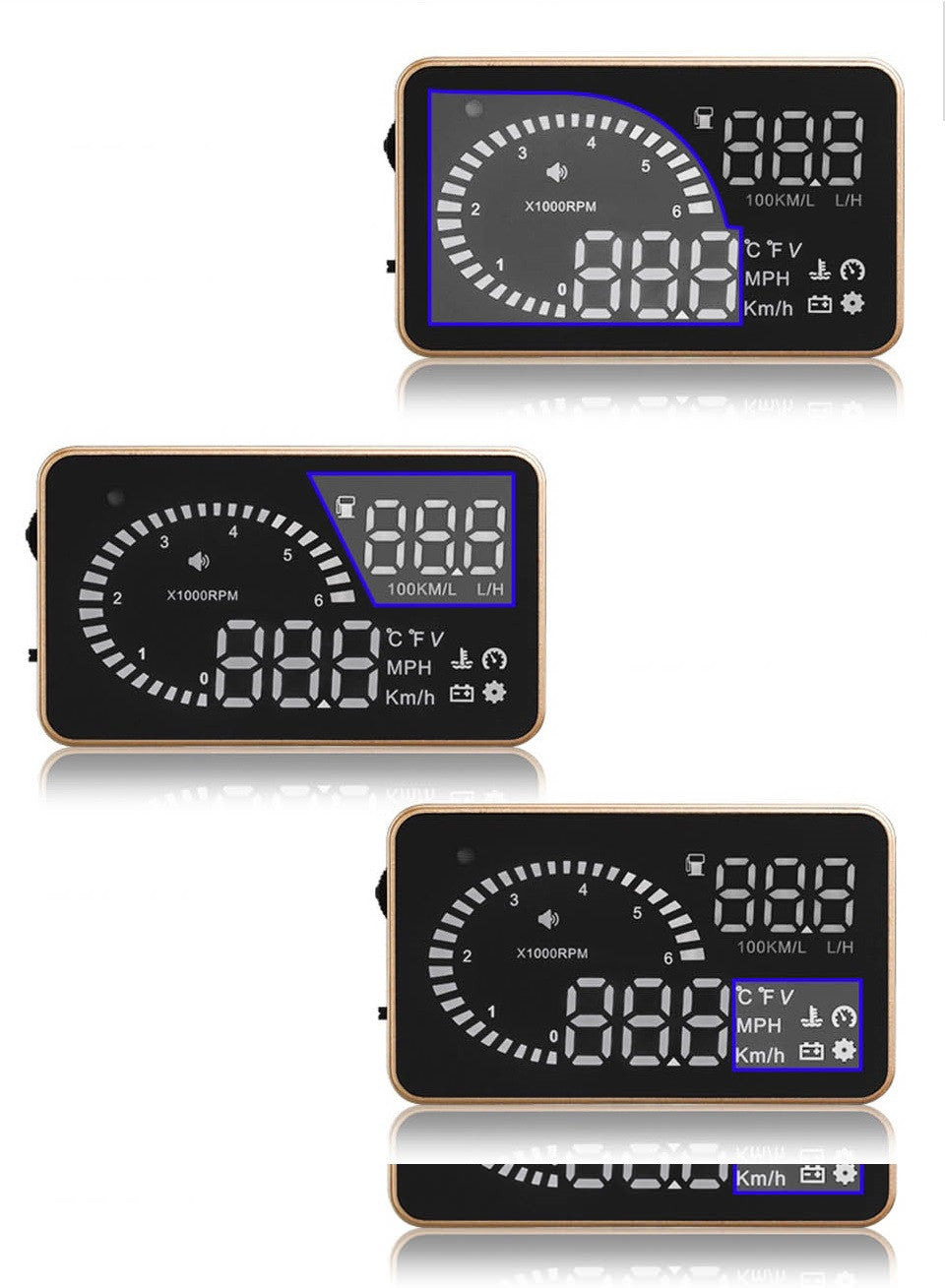 Head Up Display pentru parbriz D2000