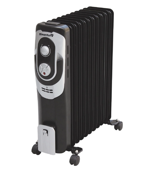 Calorifer ulei HB 8920, 11 elementi, 2500W, 3 nivele de putere, termostat reglabil