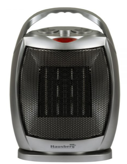 Radiator ceramic Hausberg HB-8770, 1500 W, element de incalzire ceramic, ventilare/aer cald/aer fierbinte, maner integrat