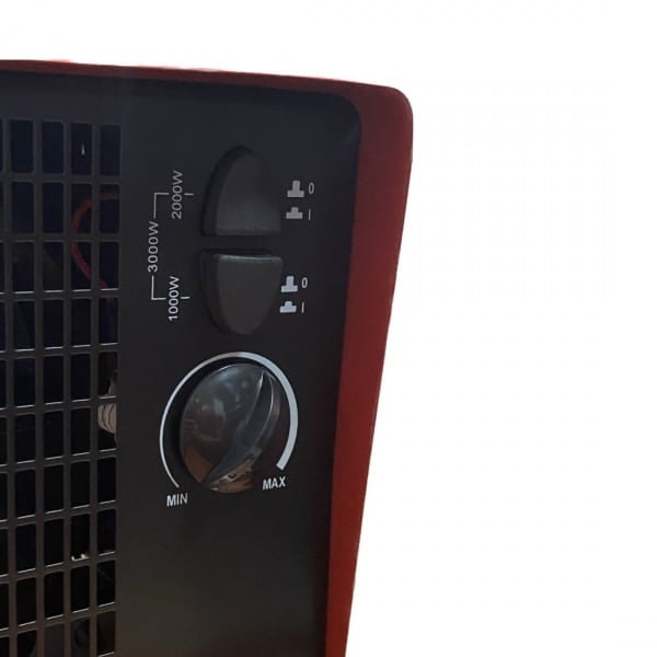 Aeroterma ceramica, putere 3000W, protectie la supraincalzire, silentios, rosu ZLN-5558