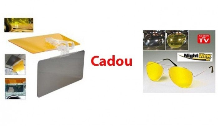 Parasolar Auto HD Visor si Ochelari auto Night View