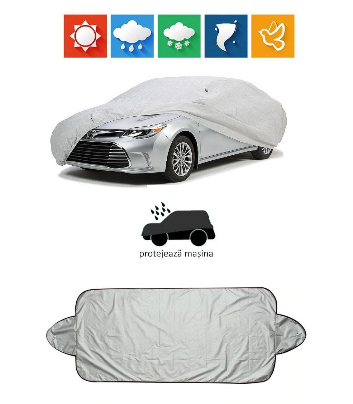 Set prelata parbriz si prelata auto
