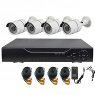 Kit CCTV DVR, Sistem Supraveghere, 4 Camere Interior/Exterior (PACHET CU HARD-DISK OPTIONAL)