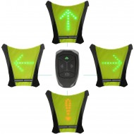 Vesta reflectorizanta cu semnalizare LED pentru biciclisti 
