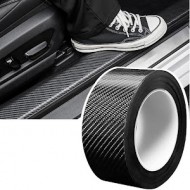 Folie de protectie carbon 3D, rola 7 cm x 3 M, Negru mat