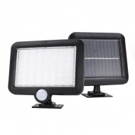Lampa 56 LED cu alimentare solara, senzor lumina si senzor miscare
