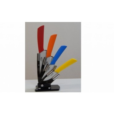 Set Cutite Ceramica Eco cu Suport Curatator Legume Fructe Chef